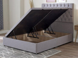 Divan Base Direct Signature Ottoman Storage Side Lift Divan Bed Base Only 6Ft Super King- Wool Clay - thumbnail 1
