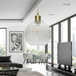 First Choice Lighting Carss - Satin Brass Ceiling Pendant Flex Kit For Easy Fit Shade - thumbnail 3