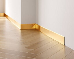 Ilcom Stainless Steel Skirting Board F80mm X 2700mm - Gold Brushed - thumbnail 3