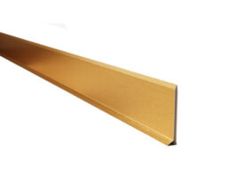Ilcom Stainless Steel Skirting Board F80mm X 2700mm - Gold Brushed