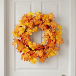 Garden Greatness Harvest Autumn Leaf And Acorn Wreath - thumbnail 1
