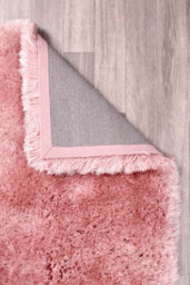 Blush Plain Shaggy Handmade Luxurious Sparkle Rug For Dining Room Bedroom & Living Room-160Cm X 230Cm - thumbnail 8