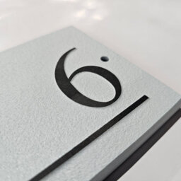 Reversed Slate Number 22 Sky Blue 14 X 9Cm - thumbnail 2