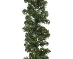 4 X Everlands Plain Artificial Christmas Imperial Garland Light Indoor And Outdoor 270Cm X 20Cm - thumbnail 5