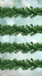 4 X Everlands Plain Artificial Christmas Imperial Garland Light Indoor And Outdoor 270Cm X 20Cm - thumbnail 2