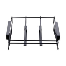 Living And Home Black Under Cabinet Storage Rack Cutting Board Holder With 12 Hooks And 2 Bars, 26Cm (W) X 25Cm (D) X 8.5Cm (H) - thumbnail 4