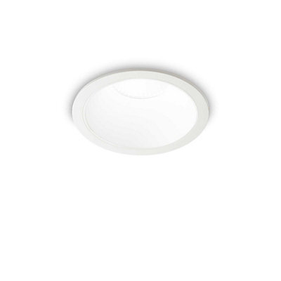 Ideal Lux Game Integrated Led Round Recessed Downlight White 1100Lm 3000K
