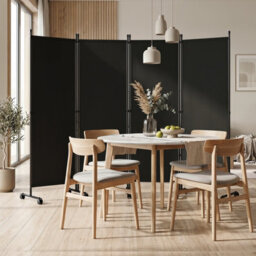 Costway 4-Panel Room Divider 173 Cm Tall Folding Privacy Screen Portable Wall Separator - thumbnail 6
