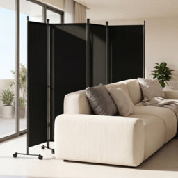 Costway 4-Panel Room Divider 173 Cm Tall Folding Privacy Screen Portable Wall Separator - thumbnail 4