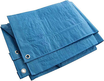 Kav Tarpaulin Tarp Sheet Protect Objects From Damage Tarp Comes Blue Colour 6.10 M X 3.60 Meters - image 1