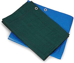 Kav Tarpaulin Tarp Sheet Protect Objects From Damage Tarp Comes Blue Colour 6.10 M X 3.60 Meters - thumbnail 2