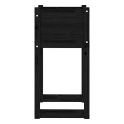 Berkfield Rustic Planter Black 40X40X81 Cm Solid Wood Pine - thumbnail 5