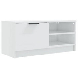 Vidaxl Tv Cabinet High Gloss White 80X35X36.5 Cm Engineered Wood - thumbnail 2