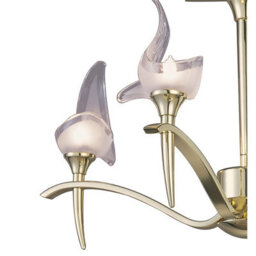 Luminosa Lighting Luminosa Viena Semi Flush Round 4 Light G9, Polished Brass - thumbnail 5