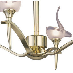 Luminosa Lighting Luminosa Viena Semi Flush Round 4 Light G9, Polished Brass - thumbnail 4