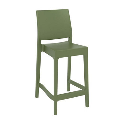 Haya Bar 65 Stool - Olive Green - image 1
