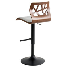 Beliani Set Of 2 Bar Chairs Petersburg Faux Leather White/ Black - thumbnail 9