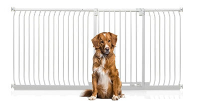 Bettacare Extra Tall Elite Dog Gate, 216Cm - 225Cm, Matt White, Extra Tall 96.8Cm In Height, Pressure Fit Pet Gate - image 1