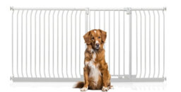 Bettacare Extra Tall Elite Dog Gate, 216Cm - 225Cm, Matt White, Extra Tall 96.8Cm In Height, Pressure Fit Pet Gate - thumbnail 1