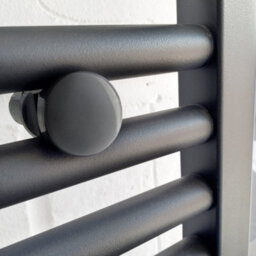 Myhomeware Set Of 2 Single Anthracite Grey Universal Brackets For Flat Heated Towel Rail Radiator - thumbnail 2