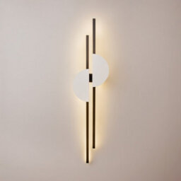 Luminosa Lighting Luminosa Skyline Ii Modern Integrated Led Wall Lamp Black 4000K 800Lm White Shade - thumbnail 3
