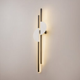 Luminosa Lighting Luminosa Skyline Ii Modern Integrated Led Wall Lamp Black 4000K 800Lm White Shade - thumbnail 2