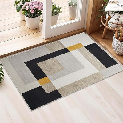 Oxford Homeware Printed Rug, Non-Slip Pet Friendly, Area Rugs And Floor Rug, (Milo, 40X60Cm)