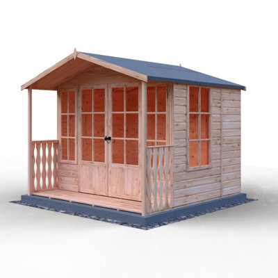 Shire Delmora 8X6 Summerhouse Inc Verandah - image 1