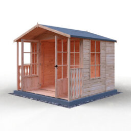 Shire Delmora 8X6 Summerhouse Inc Verandah - thumbnail 4