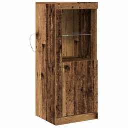 Berkfield Sideboard With Led Lights Old Wood 41X37X100 Cm - thumbnail 2