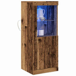 Berkfield Sideboard With Led Lights Old Wood 41X37X100 Cm - thumbnail 3