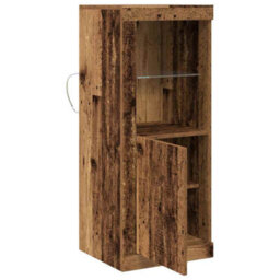 Berkfield Sideboard With Led Lights Old Wood 41X37X100 Cm - thumbnail 6