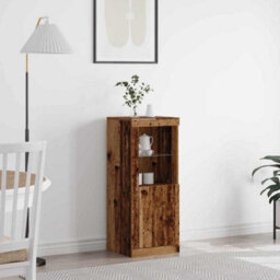 Berkfield Sideboard With Led Lights Old Wood 41X37X100 Cm - thumbnail 1