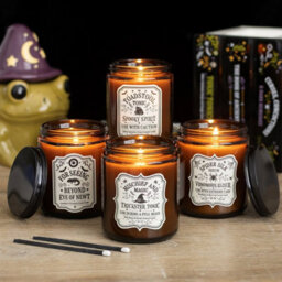 Spider Silk Serum Eucalyptus & Mint Candle Halloween Apothecary Jar - thumbnail 5