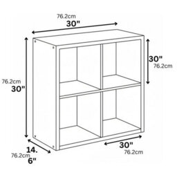 Walplus Basic 3-Tier Bookcase With Open Storage Shelves, Light Cherry Finish - thumbnail 7