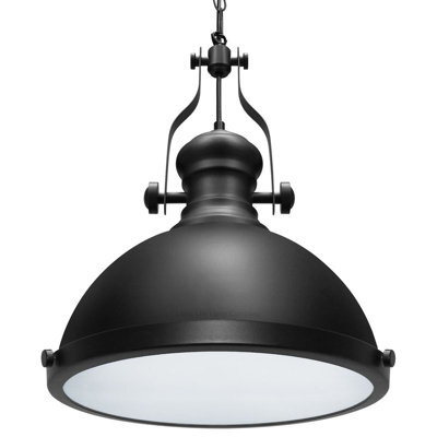 Long Life Lamps Company Industrial Black Ceiling Pendant Light M0146 With 9W Ww Led - image 1