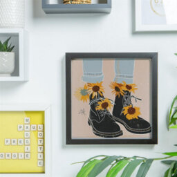 "Nicola Spring 10 X 10"" Photo Frames - Black - 3D Photo Frame Picture Frame Box Portrait Display Case (53 X 53Cm) Set Of 2" - thumbnail 5