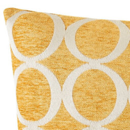 Luxury Living Oh Luxury Geometric Chenille Cushion Ochre - thumbnail 2