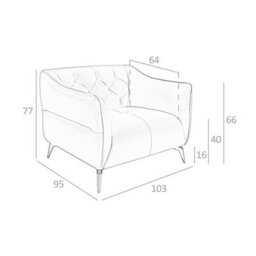 Angel Cerda Elegant Chester Armchair In Brown Leather - Modern Design For Comfort - thumbnail 7