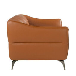 Angel Cerda Elegant Chester Armchair In Brown Leather - Modern Design For Comfort - thumbnail 6