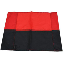 Precision Single All Weather Football Corner Flag - Red & Black - Outdoor Polyester