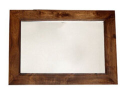 Buttercup Farm Toko Dark Mango Framed Mirror - Solid Mango Wood - L5 X W90 X H60 Cm