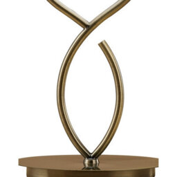 Luminosa Lighting Luminosa Ninette Table Lamp 2 Light E14 Large, Antique Brass With Ivory White Shade - thumbnail 5
