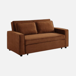 Sweeek - 3-Seater Corduroy Sofa Bed Chill Brown 172.5X91.5X88.5 Cm - thumbnail 5
