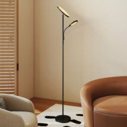 Homcom Floor Lamp For Living Room, Standing Lamp With 4 Scene Modes, Black - thumbnail 9