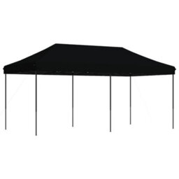 Walplus Foldable Party Tent Garden Gazebo Canopy Pop-Up Black 580X292X315 Cm - thumbnail 5