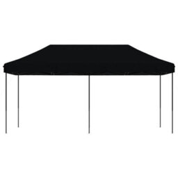 Walplus Foldable Party Tent Garden Gazebo Canopy Pop-Up Black 580X292X315 Cm - thumbnail 3