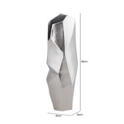 Vanity Living 48Cm Champagne Metal Vase, Large Decorative Aluminium Vase For Living Room - thumbnail 2