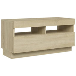 Vidaxl Tv Cabinet With Led Lights Sonoma Oak 80X35X40 Cm - thumbnail 7