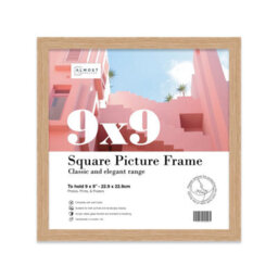 9X9 Oak Picture Frame (22.9 X 22.9Cm) Poster, Photo, Artwork, Gallery Wall Or Print - thumbnail 1